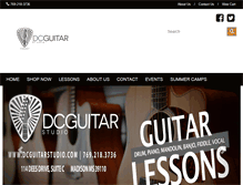 Tablet Screenshot of dcguitarstudio.com